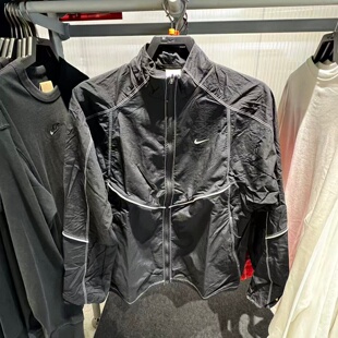 Nike耐克26春新款简约拼接立领男运动休闲梭织夹克外套IF2029-010