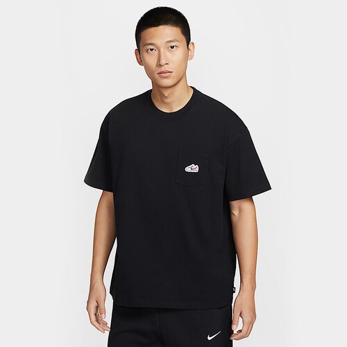 Nike耐克短袖男25夏新款透气运动圆领刺绣鞋标口袋T恤IB1383-410