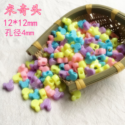 DIY手工串珠 百变连连珠儿童训练视力梅花 米奇头珠项链手链饰品