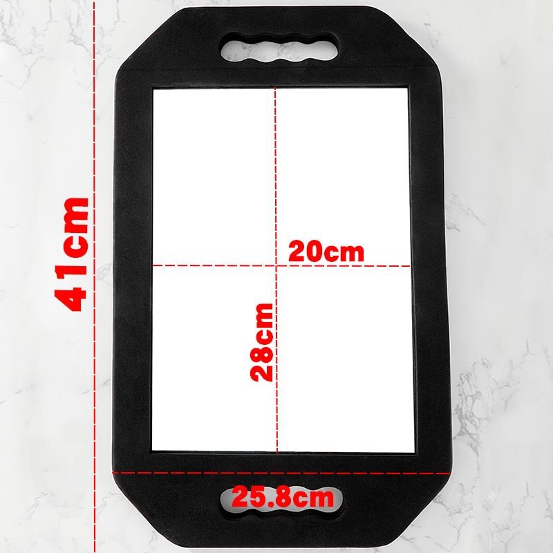 理發師泡沫高清手持大號圓后視鏡