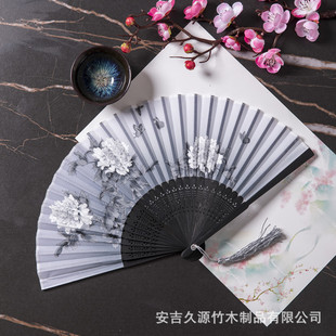 扇子折扇古风中国风汉服女旗袍舞蹈跳舞儿童学生夏日随身折叠小扇