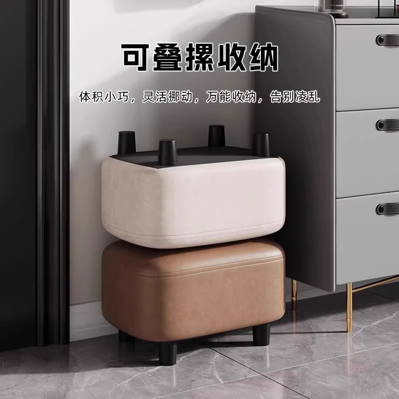 玄关入户穿鞋小凳子沙发软包换鞋凳门口家用客厅矮凳板凳坐凳坐垫