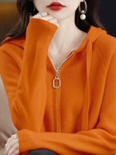 新款 2023春季 纯色拉链针织上衣亲肤柔软小众优雅好看 专柜品质