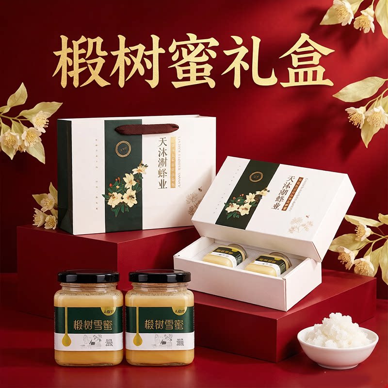 野生椴树蜂蜜礼盒送礼长辈纯正天然孕妇滋补品老年人营养品送父母