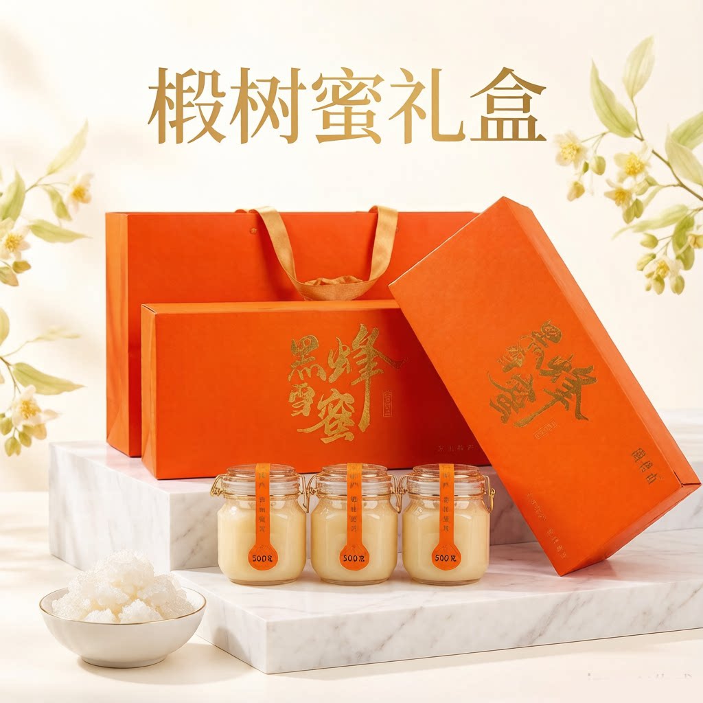 纯正天然野生椴树蜂蜜礼盒送礼长蜂蜜