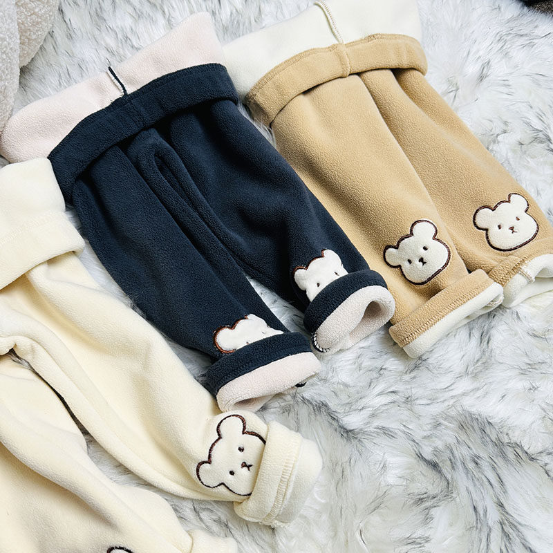 加绒加厚男童女童保暖裤儿童秋冬加绒打底裤双面绒刺绣外穿暖暖裤,童装/婴儿装/亲子装,裤子,淘宝优惠券,粉丝福利购,淘宝优惠卷