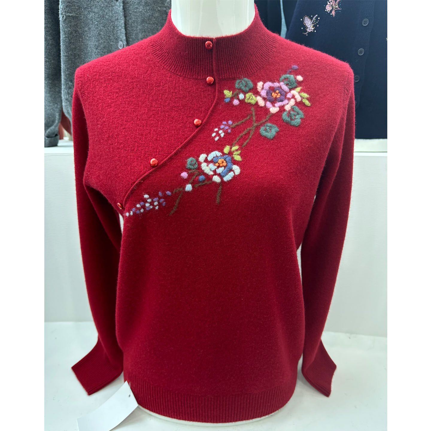 中老年妈妈纯羊毛衫高贵洋气上衣女装针织衫雪豹羊绒衫半高领毛衣,女装/女士精品,中老年女装,淘宝优惠券,粉丝福利购,淘宝优惠卷