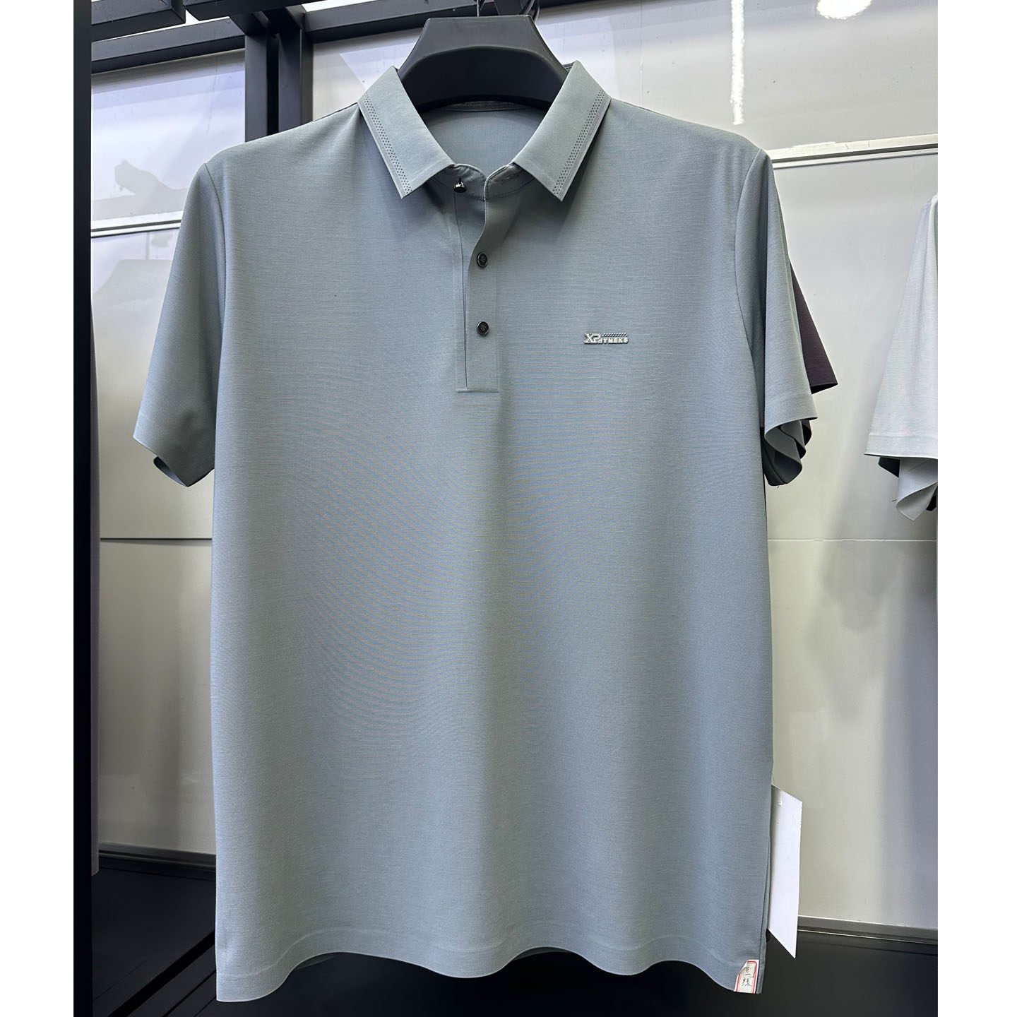 雪豹品牌男士短袖t恤正品翻领polo衫上衣爸爸夏季装冰丝半袖衬衣