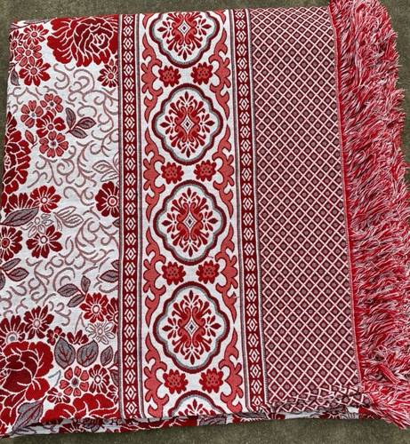 老式线 线毯纯棉双人床单厚三米炕上单针织特大土炕单沙发巾4米