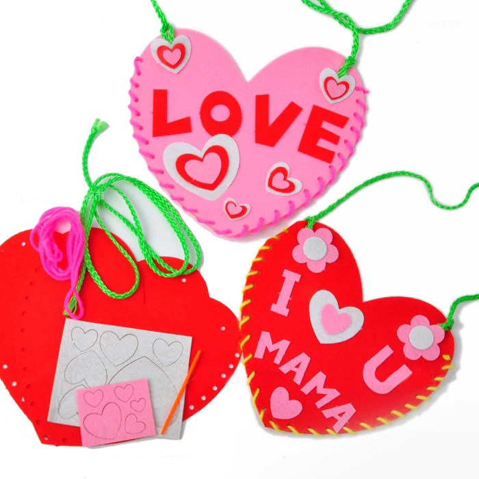 엄마를 위한 어버이날 선물 수제 DIY 수제 어린이 부직포 사랑 배낭 유치원 제작 재료