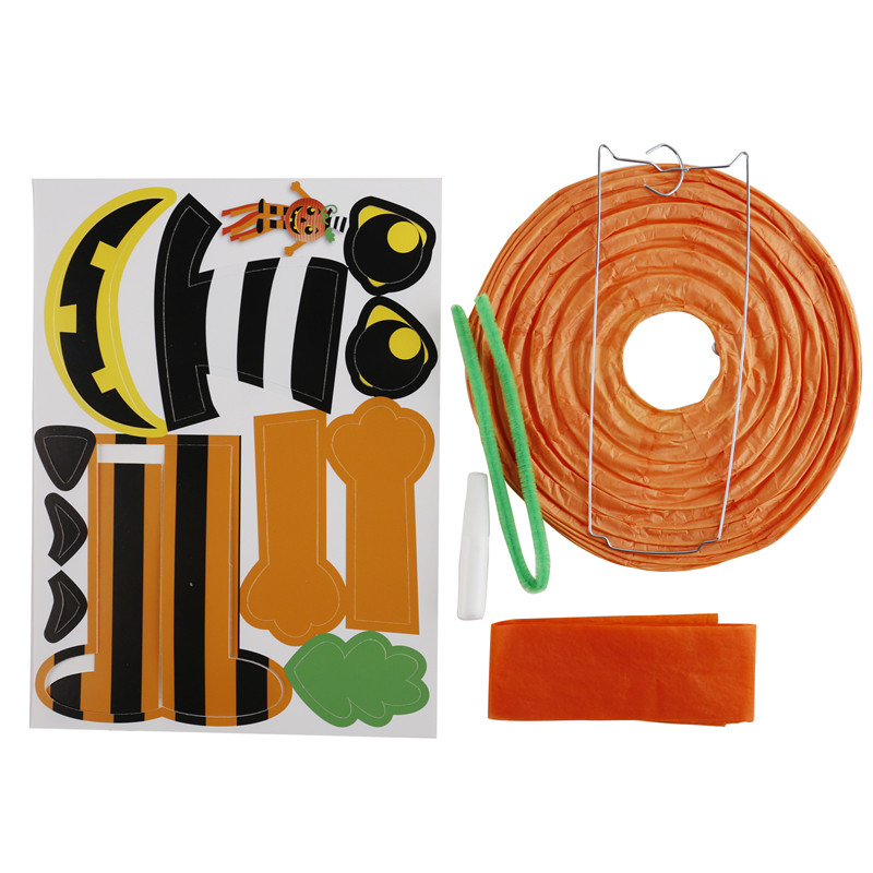 할로윈 매달려 랜턴 깜박이는 창조적 인 수제 DIY 장식 랜턴 소재 MEIKE 유치원