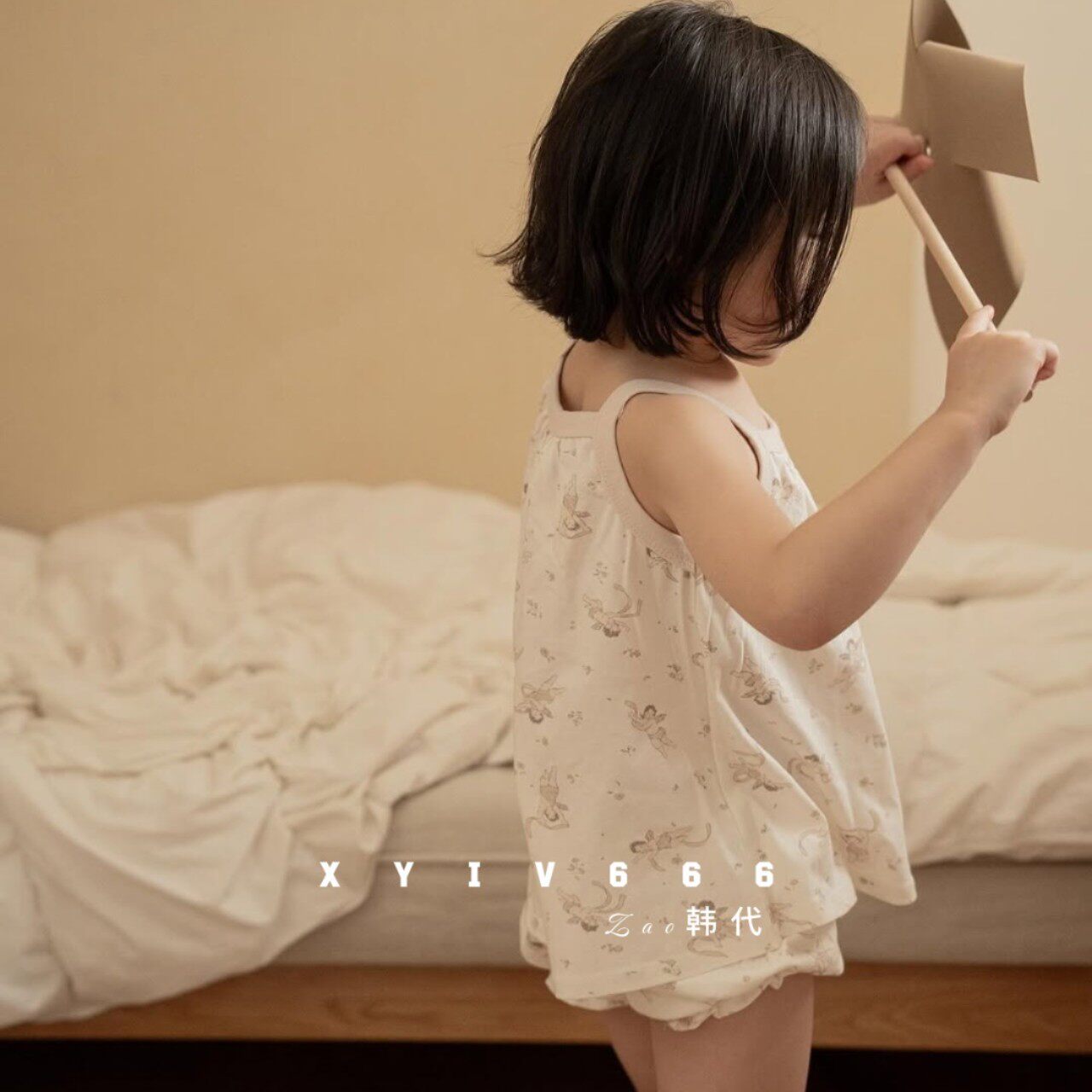 【夏】peekaboo正品韩国童装儿童亲子家居服宝宝睡衣套装可爱洋气