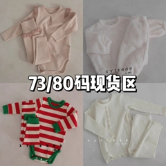 现货73码 80码合集春秋冬夏！韩国进口peekaboo爬服套装帽子合集
