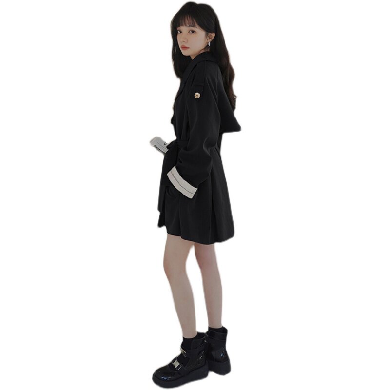 82203主推2022韩版中长款风衣P135控188,女装风衣,浙宝108
