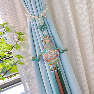 太平吉象长流苏窗帘绑带新房装饰挂件大尺寸葫芦纱帘收拢带绑绳
