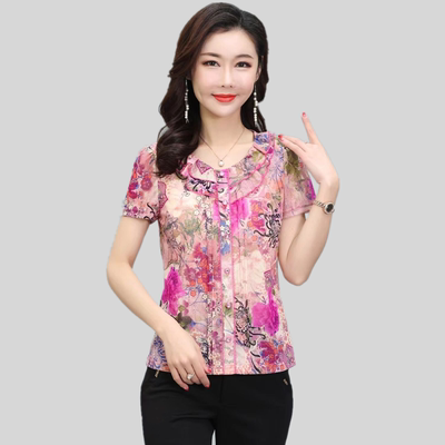 常规纱网网纱速干短袖上衣