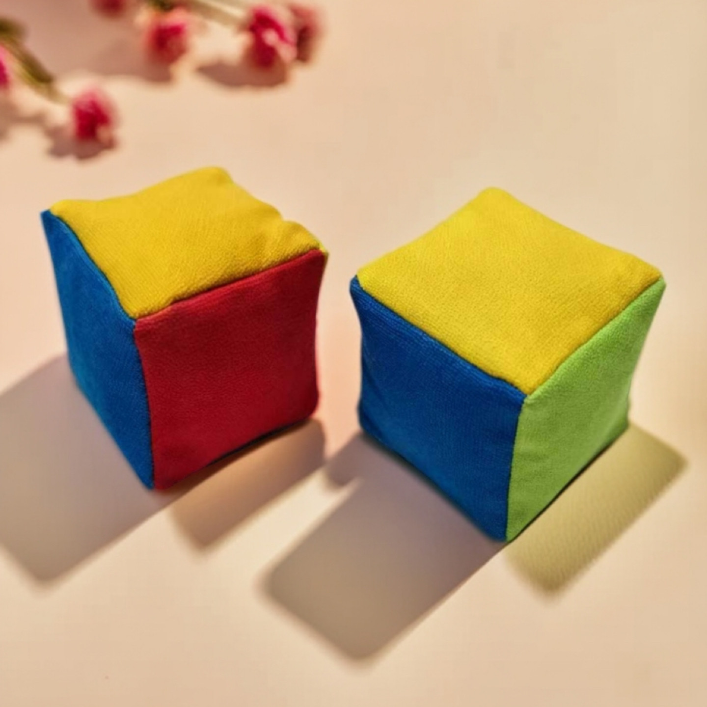 儿童拼色沙包玉米粒填充经典儿童沙包加厚帆布手工制作沙包