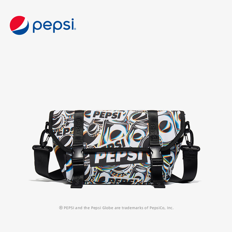 百事pepsi轻便邮差包2021新款方包帆布单肩斜挎包牛津布潮大容量