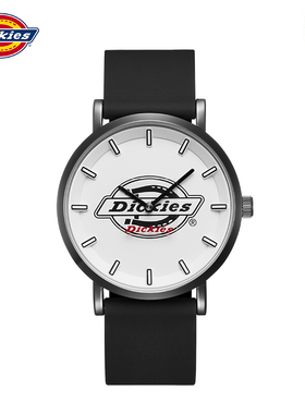 Dickies手表男士休闲时尚运动石英表学生考试电子欧美硅胶腕表