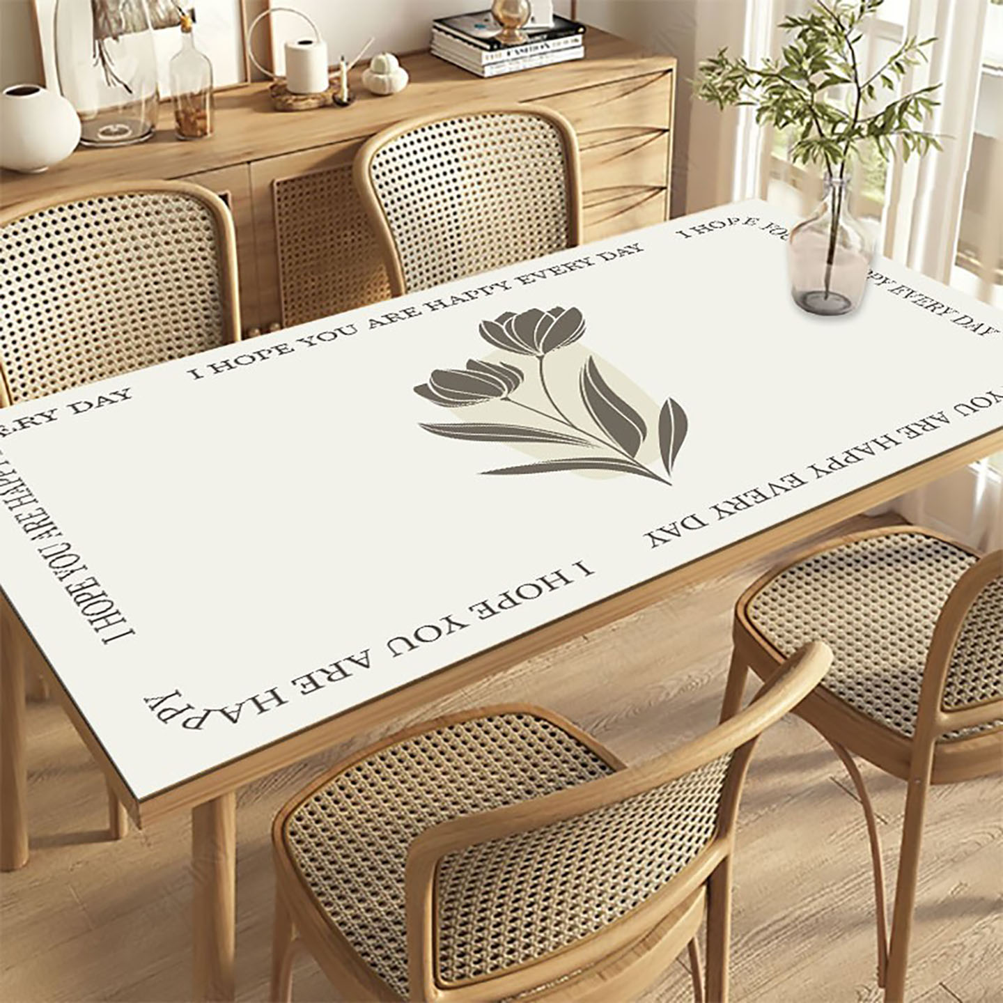 亚亨PVC桌垫家用防水防油简约