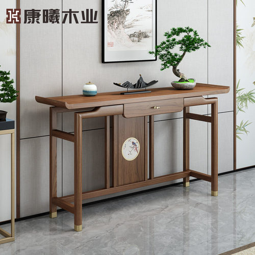 新中式玄关桌中式实木供桌