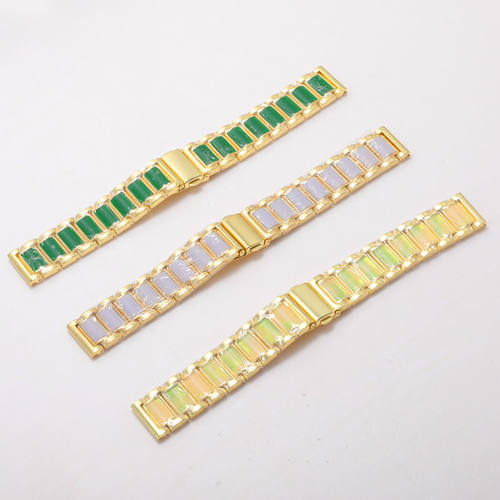 智能手表翡翠玉石实心表带