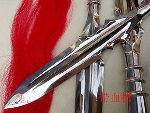 霸王枪子龙枪林冲长枪大枪头红缨枪不锈钢枪头枪尖六合枪武术器械