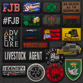 卡通刺绣魔术贴臂章户外战术背包贴士气章徽章补丁绣花章布贴