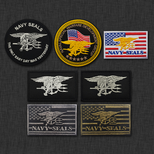 NAVY SEALS海豹突击军迷臂章魔术贴服装背包配饰战术士气徽章