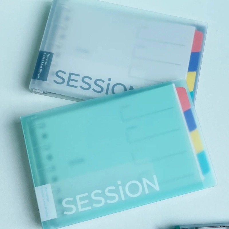 满乐文活页笔记本session迷你活页随身口袋本B7渐变可替换芯便携