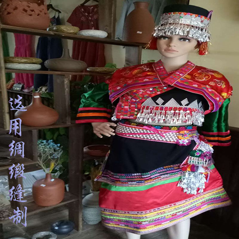 云南民族服饰 嘎洒花腰傣傣族服饰 盛装  舞台装 摄影装 旅游装