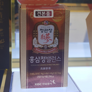 韩国直邮正官庄6年根高丽参膏红参膏200g滋补营养品