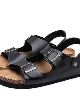 Summer Shoes Sandals For Men Mens Man Slip 2021 Leather New