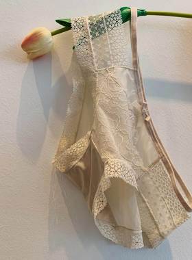 1Pack Women's Sexy Underwear Lace Band Cotton Thong Pant