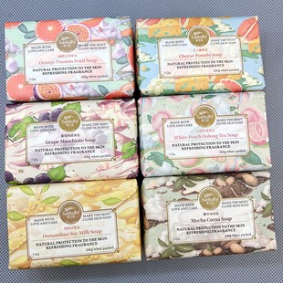 2块装 韩宝莉家居香皂花香芝士柚白桃百香果洗衣留香洗脸皂伴手礼