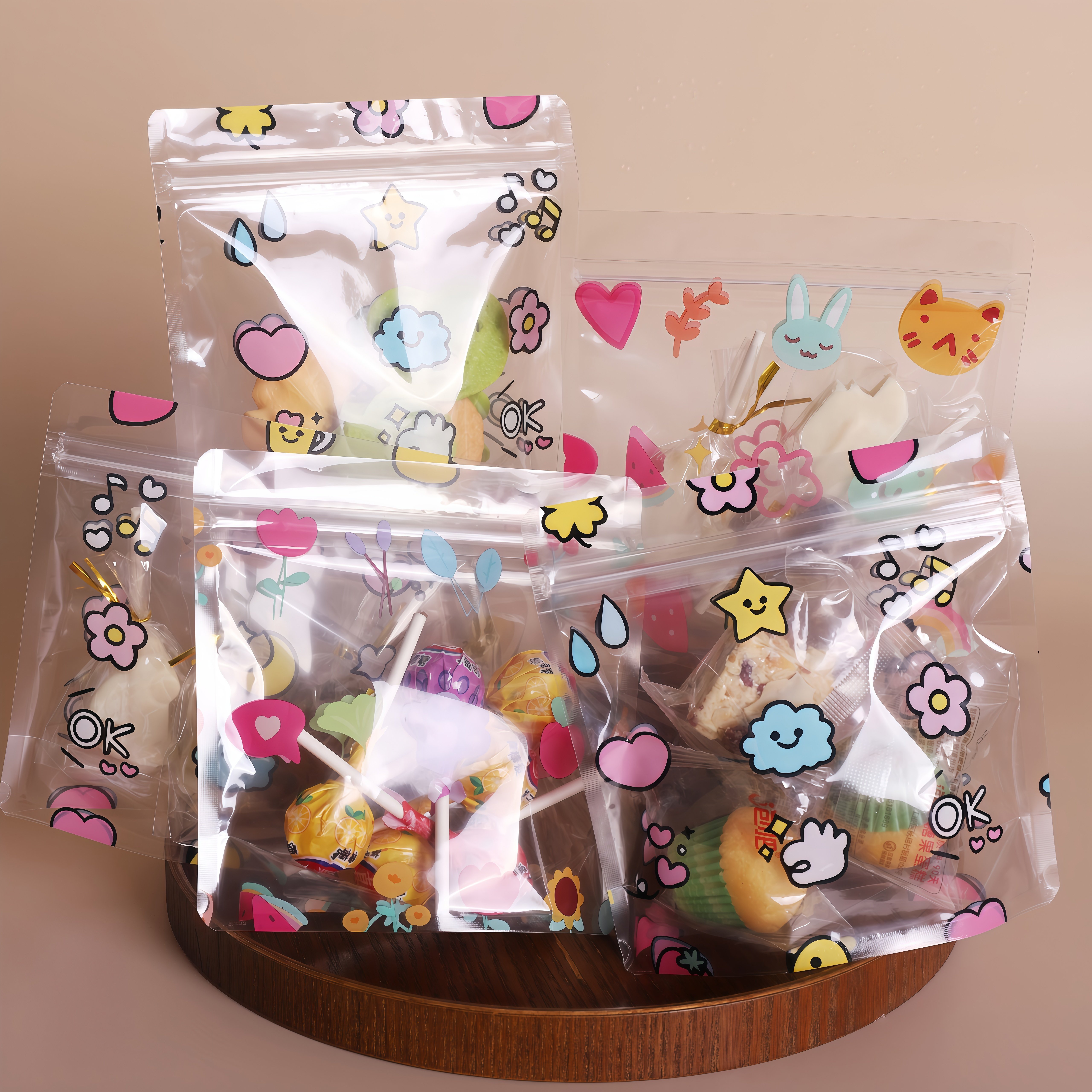 小清新透明儿童糖果饼干礼物手作密封按压食品包装袋加厚零食分装,厨房/烹饪用具,点心包装盒/包装袋,淘宝优惠券,粉丝福利购,淘宝优惠卷