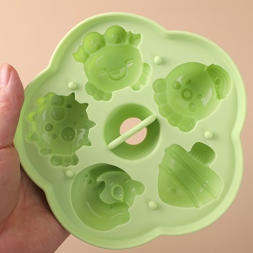 海洋动物蒸糕辅食布丁果冻模送盖