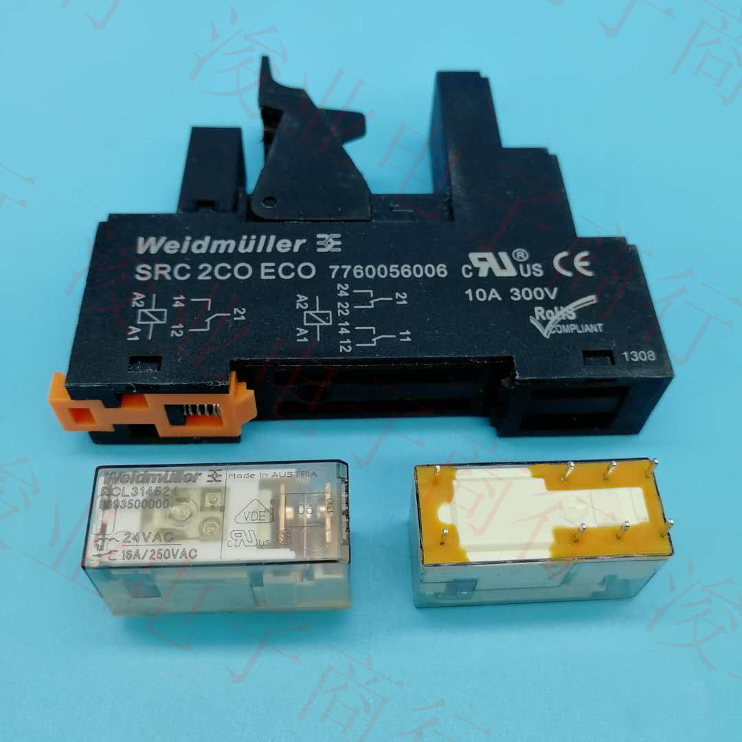 RCL314524 24VAC魏德米勒底座SRC 2CO ECO 7760056006 继电器全套