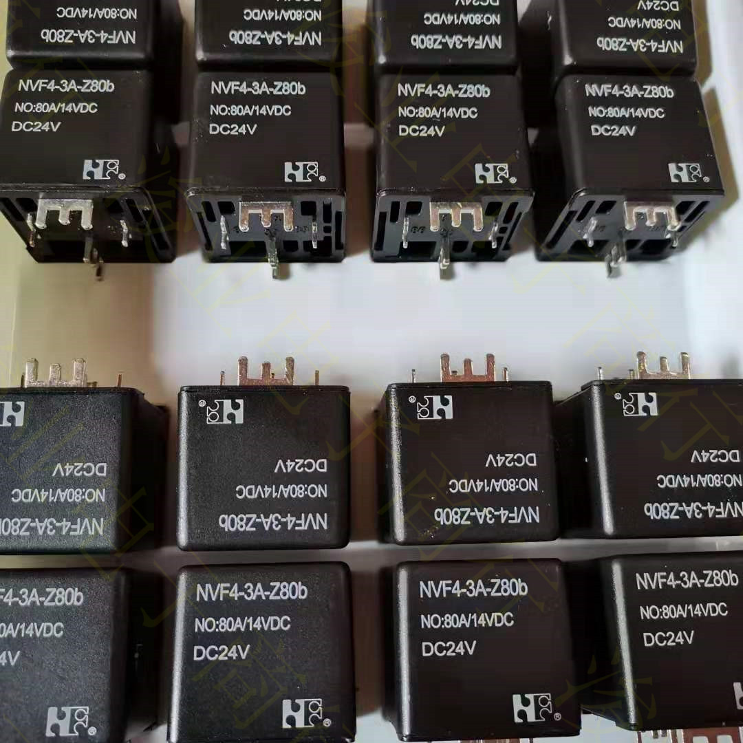 全新原装NVF4-3A-Z80b DC24V80A 电流焊脚线路板式常开汽车继电器