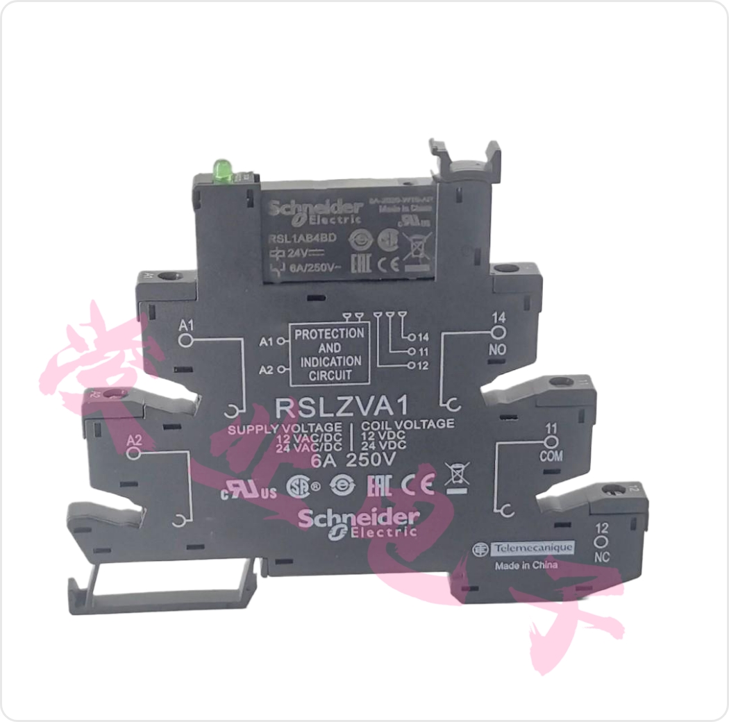 全新原装施耐德 RSLZVA1 RSL1AB4BD 24V  RSL1PVBU薄片导轨继电器