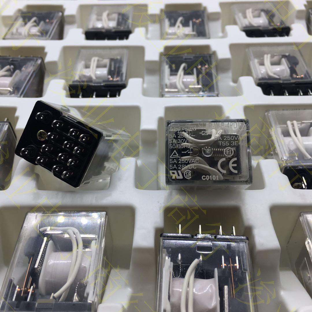 全新原装原厂松川中间继电器  SCLD-W-B-4PDT-C 14脚 DC24V 5A