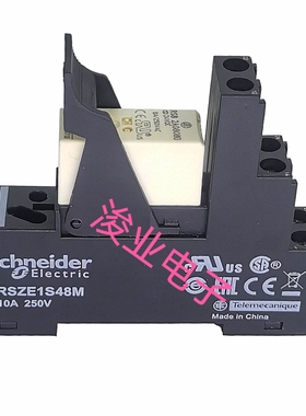 进口施耐德继电器 RSB 2A080BD带底座 RSZE1S48M+指示灯 RZM031RB