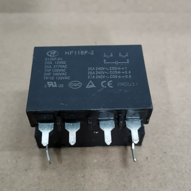 散装现货 HF116F-2 012DP-2H 12VDC 两组常开 25A 6脚 正品HF宏发