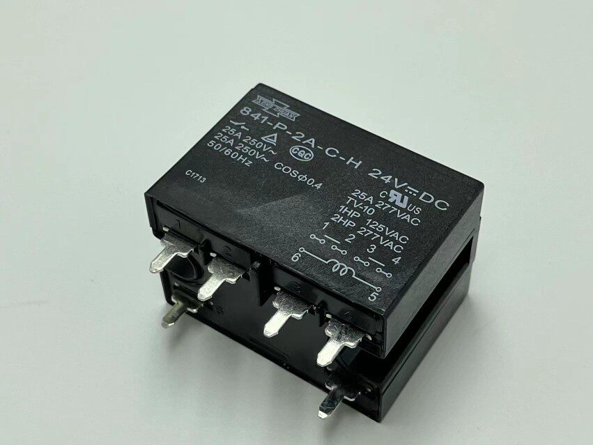 841-p-2a-c-h 24vdc 25a 二组常开 全新原装台湾松川大功率继电器