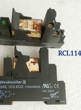 RCL114024 DC24V 7760056005全新魏德米勒12A/250VAC SRC1COECO