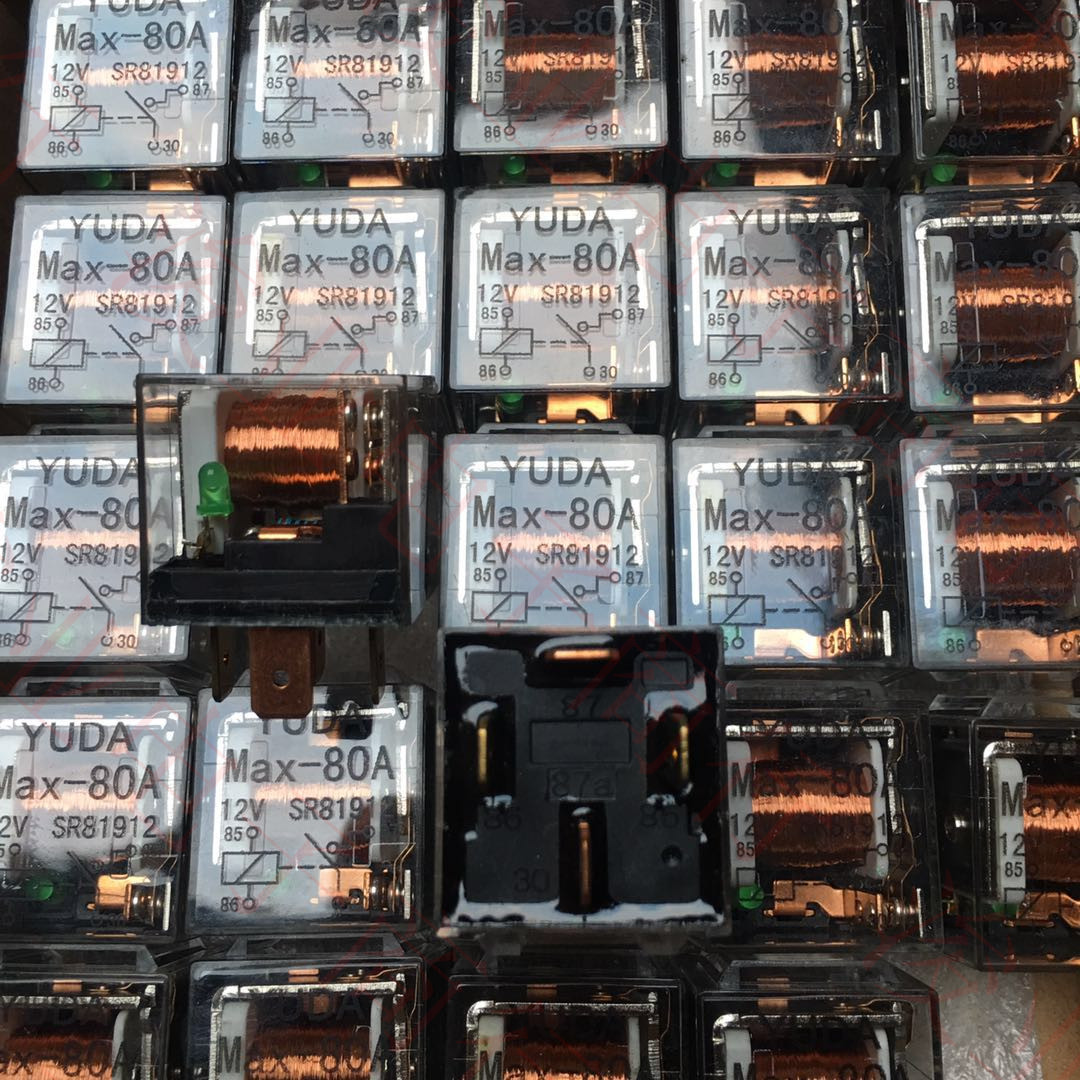 80A4脚5脚12V24VJD1912 JD1914 JD2912 JD2914货车汽车空调继电器