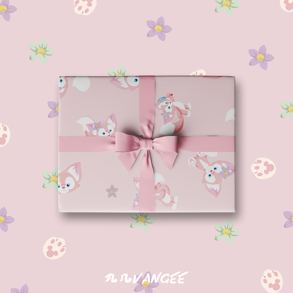 玲娜贝儿川沙妲己粉色礼物包装纸