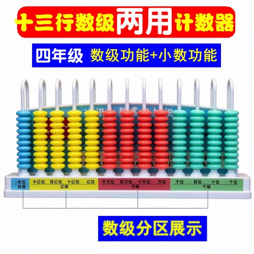 13档计数器大数小点两用四年级