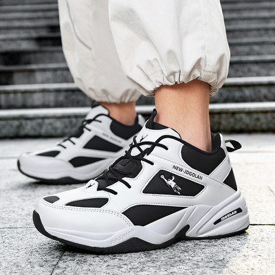 乔丹格兰秋冬皮面透气运动鞋男