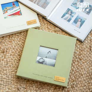 聚册自粘贴式相册3456寸手工diy影集相册本拍立得相册情侣纪念册宝宝家庭成长